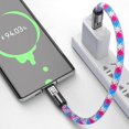 thumbnail image 4 of Tapecomedy/Otherwisie/Familiarn C to C 240w Charging Cable with Wearable Bracelet Design, 5A Fast Charging USB-C Cable, Phone Crossbody&Wrist Strap Lanyard for Laptop, Tablet, Phone, 4 of 7