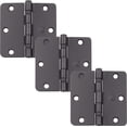 thumbnail image 3 of Stone Harbor Hardware 3-1/2" Ball-Bearing Door Hinges, 1/4" Radius Corner, Satin Chrome, 2-Pack, 3 of 5