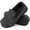 Cosmic Black, variant on Men's Comfort Memory Foam Moccasin Slippers Breathable Terry Cloth House Shoes with Anti-Skid Rubber Sole