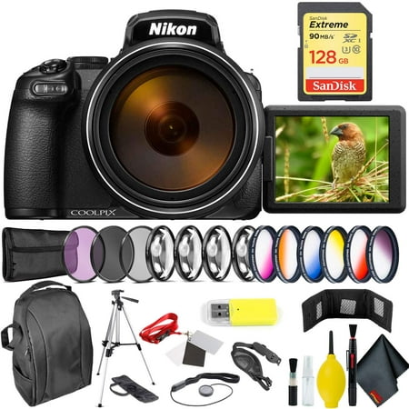 Nikon COOLPIX P1000 Digital Camera + 128GB Sandisk Extreme Professional Bundle