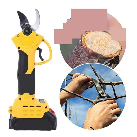 Electric Secateurs, Cordless Tree Pruner Cordless Electric Pruner With Battery Rechargeable Heavy Duty Power Pruner 40 Mm Pruner For Garden ,Increased Precision