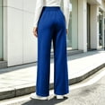 thumbnail image 4 of GERsome Women's Fleece Wide Leg Pants Drawstring Elastic Waist Lounge Sweatpants with Pockets Winter Casual Trousers Size 2XL, 4 of 6