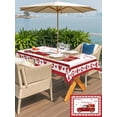 thumbnail image 4 of Outdoor Tablecloth with Umbrella Hole and Zipper, Valentine's Day Rectangle Table Cloth 52x70 Inch Waterproof Tablecloth, Love Heart Truck Modern Art Picnic Table Cover for Patio Camping, 4 of 7