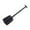Black, variant on SunniMix Collapsible Snow Shovel 24.8-32.2inch Aluminum Alloy for Gardening Versatile Red