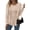 Beige, variant on LYMAYTER Womens Knit Cardigan Female Long Sleeve Casual Tees Shirt Fall Winter Solid Color Bottoming Sweater S-2XL