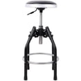 thumbnail image 5 of Heavy-Duty Adjustable Hydraulic Shop Stool, 360° Swivel Mechanic Stool with Foot Rest, 5 of 9