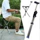 thumbnail image 1 of Folding Cane Chair for Seniors and Disable, Heavy-Duty Adjustable Walking Stick with Seat for Outdoors, Stability & Comfort, 1 of 5