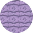 thumbnail image 1 of Ahgly Company Machine Washable Indoor Round Transitional Bright Lilac Purple Area Rugs, 8' Round, 1 of 7