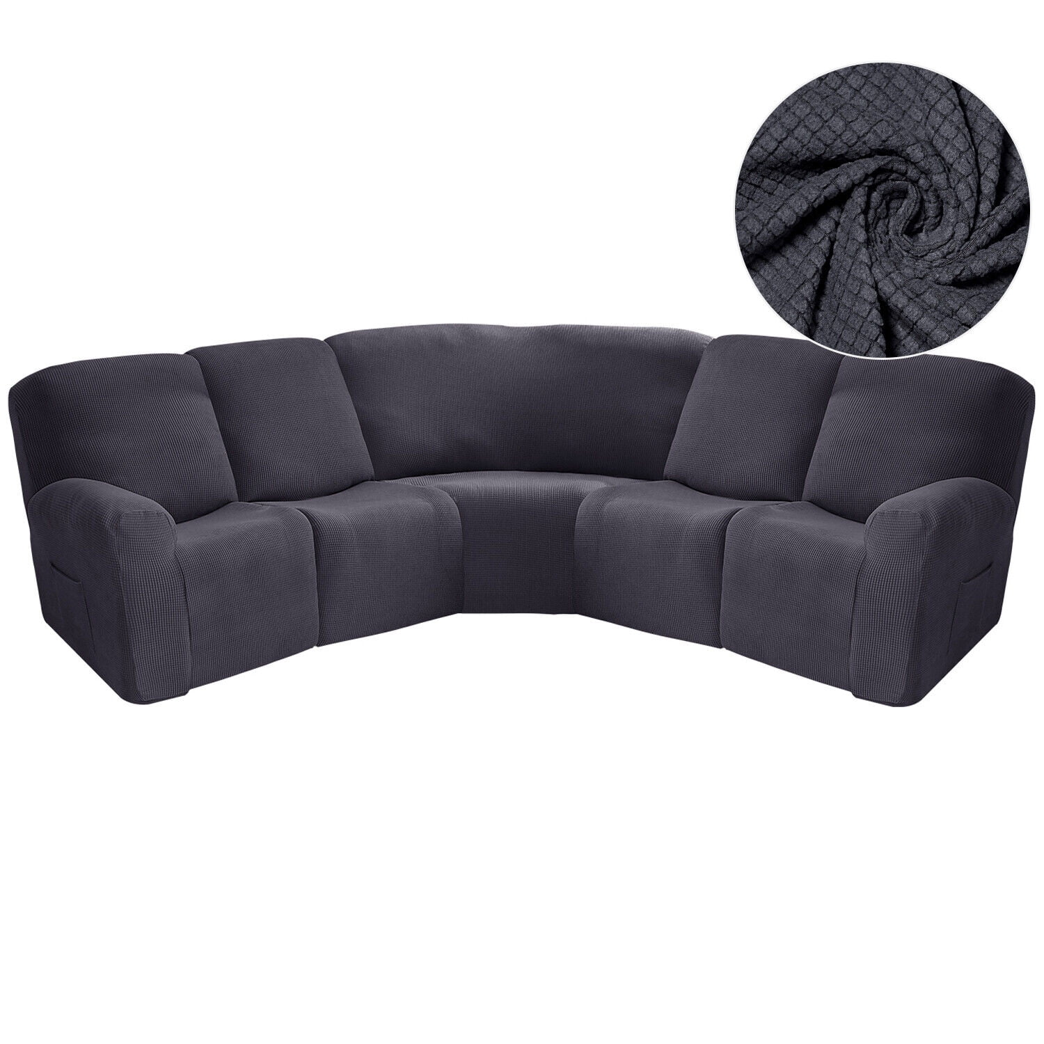 JIAN YA NA 5 Seat Corner Sofa Cover Sectional Recliner Corner Sofa