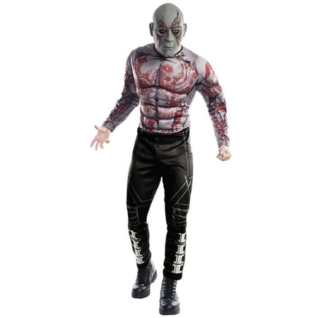 Guardians Of The Galaxy Vol. 2 Mens Deluxe Drax Adult Muscle Chest Costume