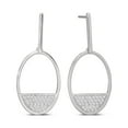 thumbnail image 5 of ARAIYA JEWELRY 10K White Gold Diamond Dangle Earrings for Women (1/3 Ctw, I-J Color, I2-I3 Clarity), 5 of 8