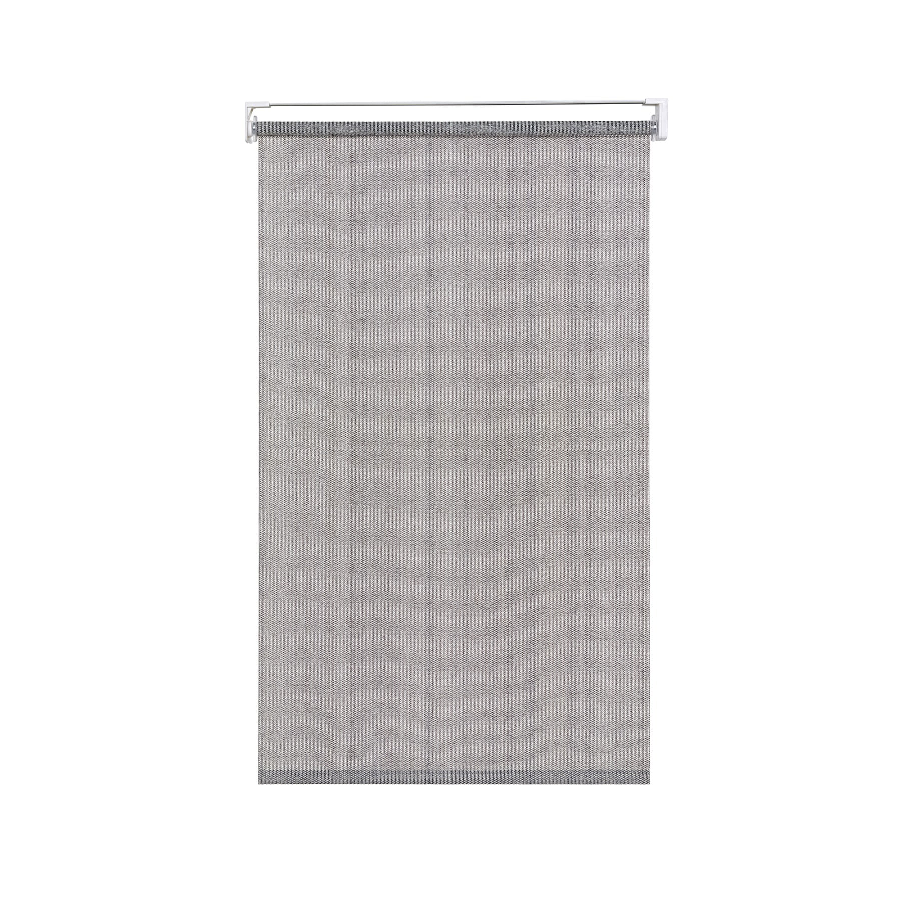 Cordless Pushup HDPE Exterior Roller Shade 48" W x 66" L Gray