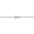 thumbnail image 4 of 925 Sterling Silver 1mm Twisted Serpentine Chain 16 Inch, 4 of 5