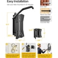 thumbnail image 5 of monTEK 4-Pack Swivel Bike Wall Mount for 4.5" Tire Width, Heavy-Duty Vertical Bike Rack Holds Up to 77 lb, Space-Saving Garage Bike Hanger, Foldable & Adjustable Storage Solution, 5 of 10