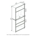 thumbnail image 4 of Furinno JAYA Book Shelf, 5-Tier Bookshelf, Bookcase with Adjustable Shelves, 9.5 x 24.5 x 71.2, for Living Room, Bedroom, Home Office, Black Espresso, 4 of 5