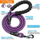 thumbnail image 2 of Set de collar y correa para perros Ladoogo, neopreno reflectante, color morado, 2 of 7