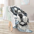 thumbnail image 5 of Qxltty Cartoon White Labrador Soft Cozy Fluffy Blankets for Couch Sofa Chair Bed Camping Picnic Travel Lightweight Bed 50×60inch, 5 of 7