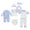 Blue, variant on Povozer 0-3 Months Baby Boy Clothes Fashion 8PCS Baby Boy Girl Tops Hat Pants Bib Sock Shose Romper Outfits Set for 0-3 Months,Grey