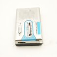 thumbnail image 2 of Mini altavoz de radio AMFM compacto con antena telescópica: ¡diseño plateado!, 2 of 9