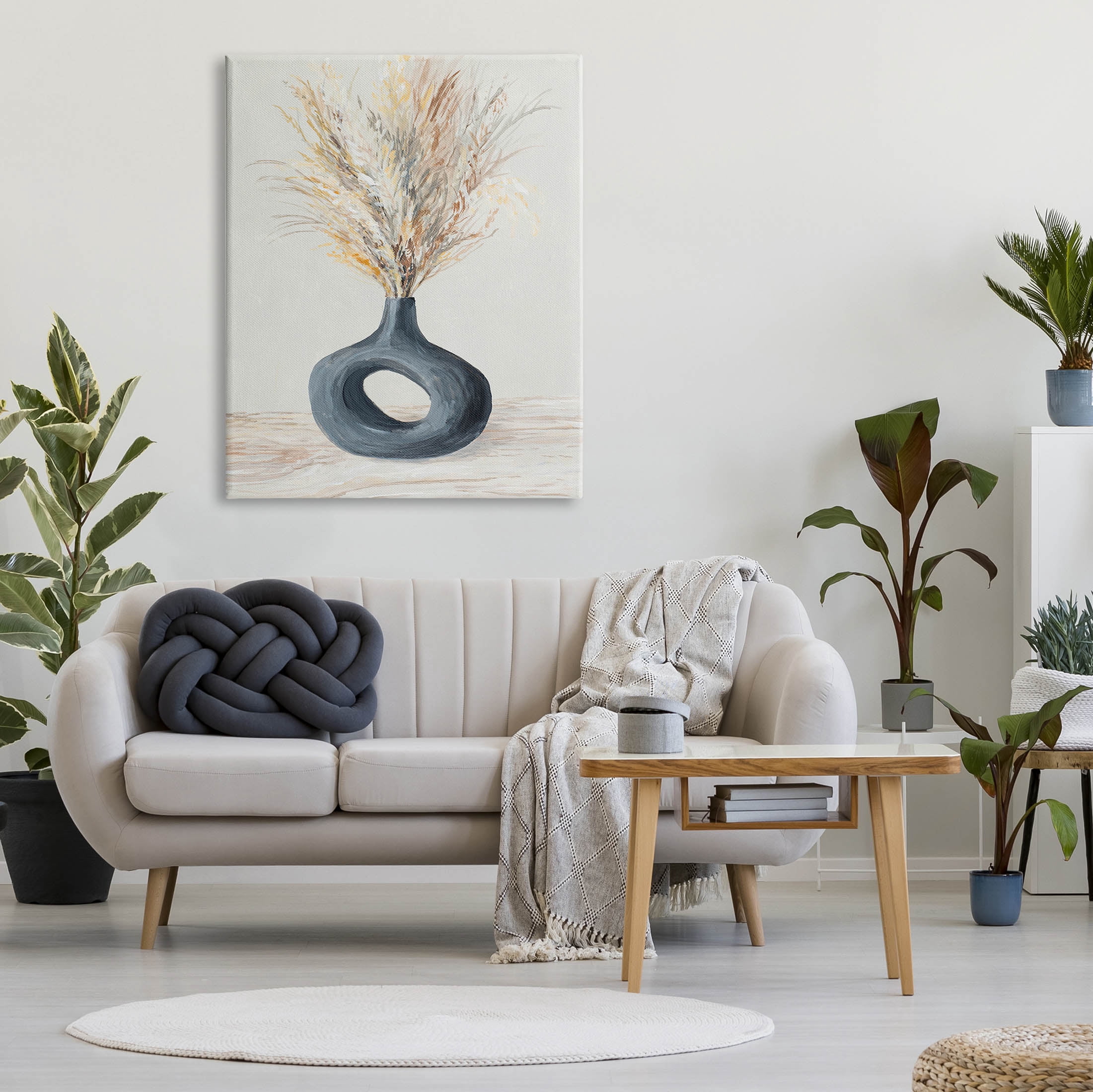 Stupell Industries Country Grain Modern Vase Painting Gallery Wrapped Canvas Print Wall Art, Design by Lanie Loreth