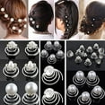 thumbnail image 4 of Anvazise 12x Wedding Bridal Hair Pins Rhinestone Twists Coil Flower Swirl Spiral Hairpins, 4 of 13