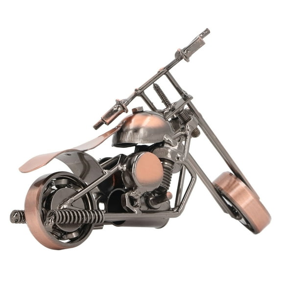Modèle de Moto en Fer Vintage, Artisanat Exquis Jouet de Moto en Fer Vintage Détails Exquis pour la Maison pour Enfants