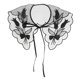 thumbnail image 1 of cuello falso floral Sunnimix gasa desmontable negro 02, 1 of 8