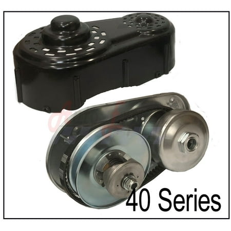 40 Series Go Kart Torque Converter Kit With Driver Clutch, Driven Pulley, Jackshaft and Backing Plate 8 to 16