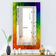 thumbnail image 2 of DESIGN ART Designart 'Triangular Colourfields 20' Modern Mirror - Printed Wall Mirror 23.7 in. wide x 31.5 in. high, 2 of 4