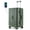 ArmyGreen, variant on 20" Zipperless Carry On Luggage, Aluminum Frame PC ABS Hard Shell Suitcase with 360 Spinner Wheels for Travel, Irongray