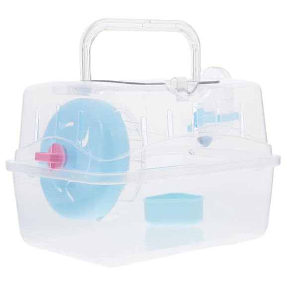 Luxshiny Portable Hamster Cage with Clear Viewing Window, Stylish Design for Outdoor and Indoor Small Pet Use