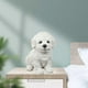 thumbnail image 5 of Figura creativa de perro, estatua de animal, escultura de resina, para mesa, sala de estar o cualquier espacio del hogar. blanco, 5 of 9