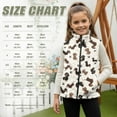 thumbnail image 7 of Pzuqiu Dog Print Kids Zip Up Vest Casual Clothes for Girls 4T Versatile Winter Lightweight Sleeveless Fleece Jacket with Pocket Warm Fall Outfits Fashion Clothing for Girls, 7 of 7