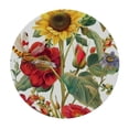 thumbnail image 2 of Nawypu Sunflower Elastic Table Cover Round Floral Table Cloth Dust-Proof Wrinkle Resistant Rustic Farmhouse Flower Elastic Table Cover for Holiday Kitchen Dining Room Party Picnic Indoor Outdoor, 2 of 7