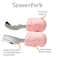 thumbnail image 3 of Short handle stainless steel tableware-Children's silicone auxiliary food spork, 3 of 5