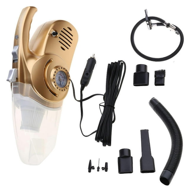 Portable Car Vacuum Cleaner Handheld Auto Vacuum Home Car Dual Use Mini Vacuum Cleaner Yellow_Perfect Gift