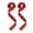 Red, variant on Lifting Wrist Straps for Weightlifting, Weightlifting Support Gear, Anti-Slip Thumb Loop for Gym Workout 22.5 Inch Cotton