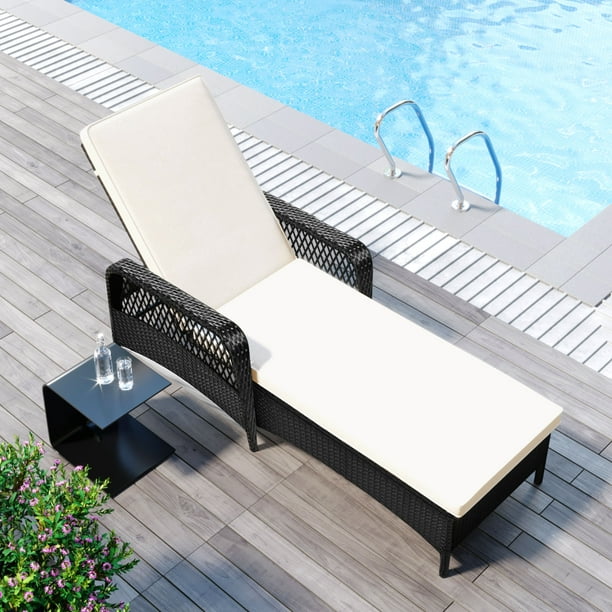 uhomepro Outdoor Patio Furniture Set Chaise Lounge, Patio Reclining