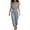 Gray, variant on Jumpsuits for Women Dressy Summer Casual Sleeveless Loose Zip Front Romper Vacation Trendy Overalls with Pockets