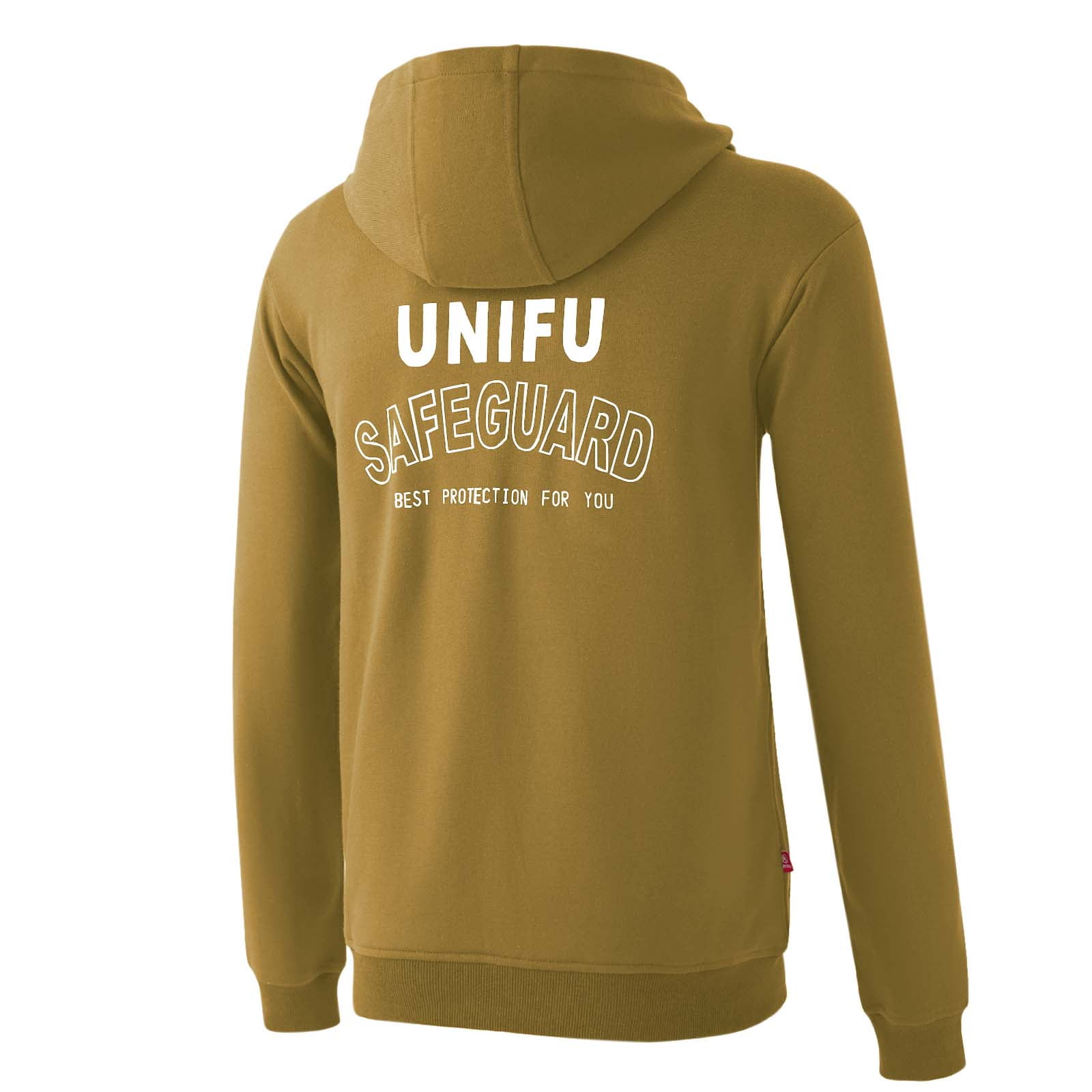 UNIFU FR Hooded Pullover Shirts Flame Resistant 12OZ Heavyweight Men’s 100% C Long Sleeve Welding Sweatshirt NFPA2112/CAT2
