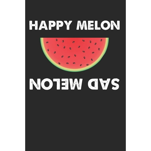 Happy Melon Sad Melon: Paper Games Tic Tac Toe (6x9 Inches) with 120 Pages (Paperback)