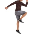 thumbnail image 2 of Athletic Works Men's and Big Men's Active Quick Dry Performance Long Sleeve T-Shirt, up to Size 5XL, 2 of 6