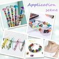 thumbnail image 6 of 1 Box 120pcs Resin European Beads Bulk 14mm Large Hole Beads Assorted Big Resin Brass Core Rondelle Colorful Spacer Bead for Jewelry Making Beadable Pen Key DIY, 6 of 6