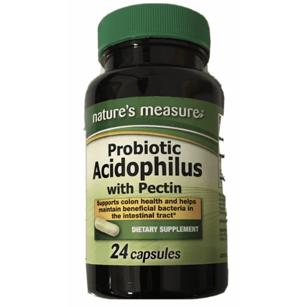 Nature's Measure Probiotic Acidophilus With Pectin Dietary Supplement