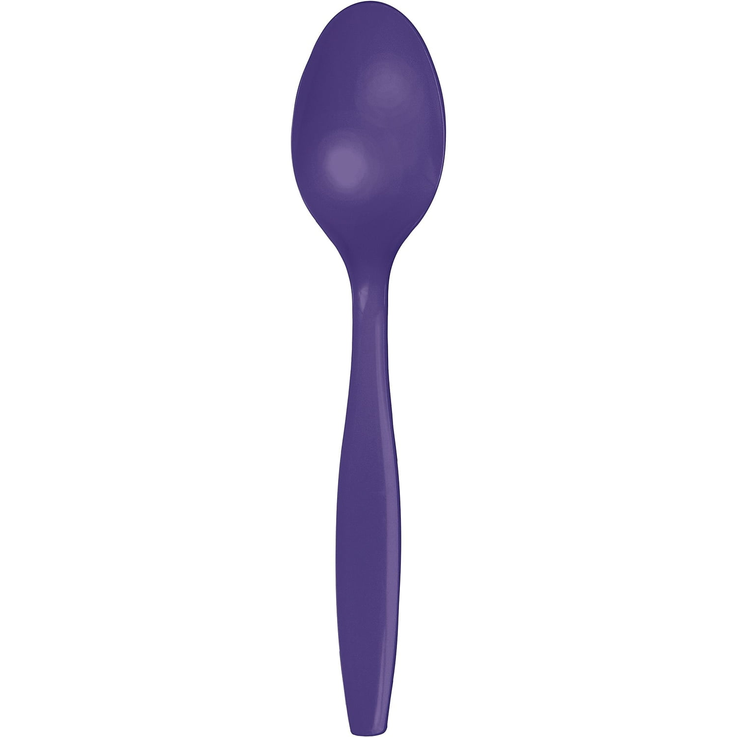 Touch of Color Purple Plastic Spoons 24 Pack 10555