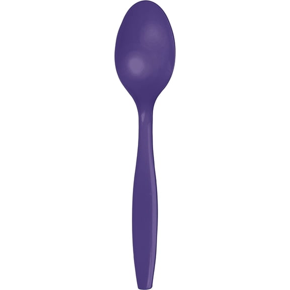 Purple Plastic Spoons