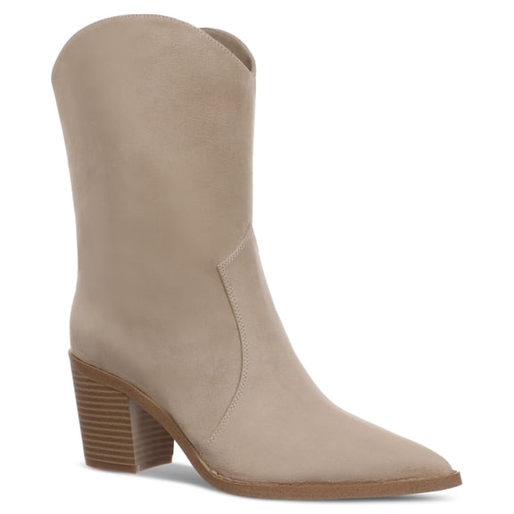 On 34th Gemma Dress Booties Taupe Micro 8.5M