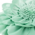 thumbnail image 5 of JWH 3D Round Decorative Flower Throw Pillow Covers with Insert Circular Soft Velvet Pillow for Living Room,Bedroom and Hotel in Light Mint 14inch, 5 of 7