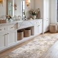 thumbnail image 5 of UERMEI 2x6 Washable Runner Rugs for Hallway, Modern Abstract Non Slip Indoor Rug for Entryway Doormats Bedroom Kitchen, Vacuum-Friendly Home Decor Carpet,Golden, 5 of 8