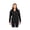 Black, variant on North End Women's Techno Lite Water Resistant Hooded Jacket, Style 78032